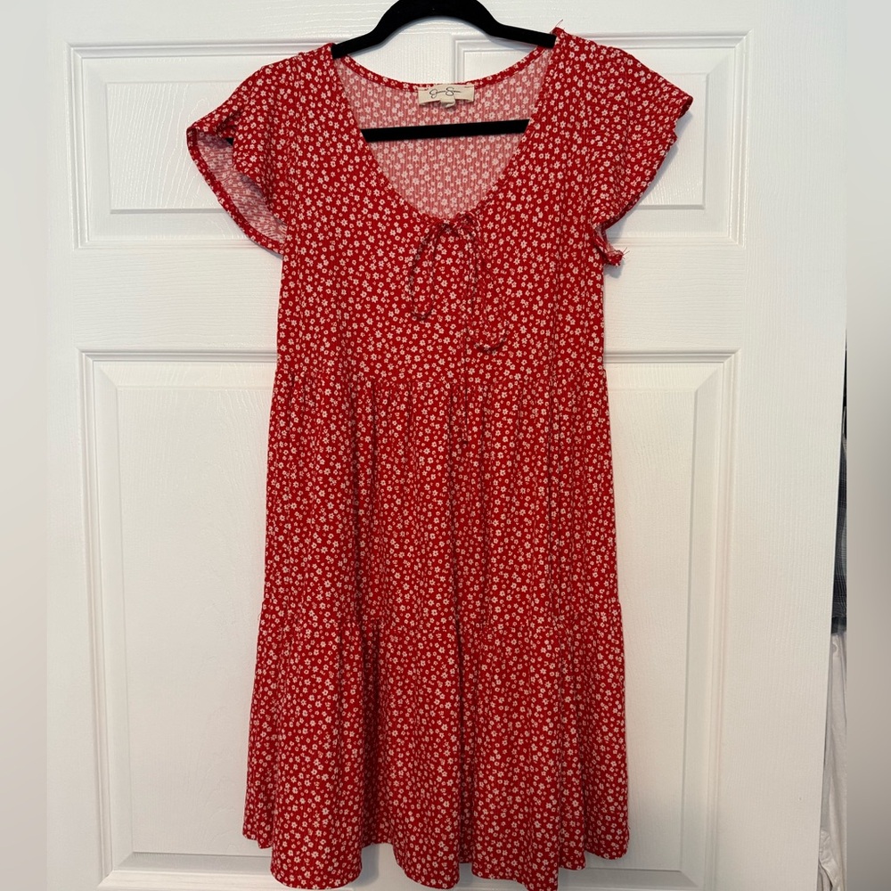 Flutter Sleeve Mini Dress Jessica Simpson